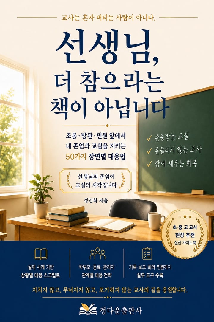 선생님, 더 참으라는 책이 아닙니다 표지